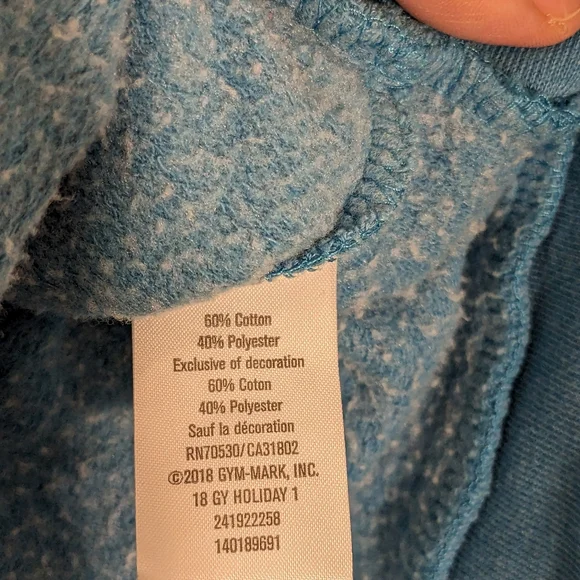 Gymboree PEACE Cropped Hooded Sweatshirt with Colorful Embroidery Girls' S 5/6 - Picture 7 of 9